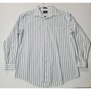Stafford Dress Shirt Regular‎ Fit Long Sleeve Button Down  Size 17 1/2 36-37